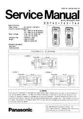 Panasonic ES742 Service Manual