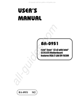 Intel BA-0951 User Manual
