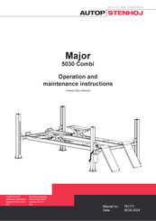 AUTOPSTENHOJ Major 5030 Combi Installation, Operation And Maintenance Instructions