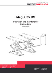 AUTOPSTENHOJ MagiX 35 DS Installation, Operation And Maintenance Instructions
