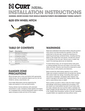 curt Q20 Installation Instructions Manual