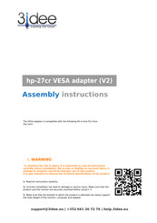 3idee hp-27cr Assembly Instructions Manual