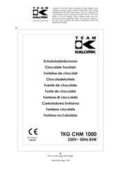 Team Kalorik TKG CHM 1000 Manual