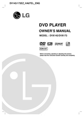 LG DVX143 Owner's Manual