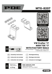 PDE MTG-8207 Assembly Instructions Manual