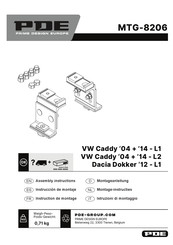 PDE MTG-8206 Assembly Instructions Manual