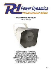 Power Dynamics 952.218 Instruction Manual