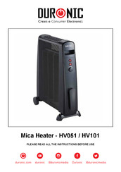 Duronic HV101 Instructions Manual