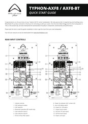 Wharfedale Pro TYPHON-AXF8-BT Quick Start Manual