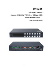 Pro 2 HDMIMX44V2 Operating Instructions Manual