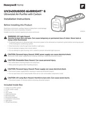Honeywell Home UV2400U6000 Installation Instructions Manual