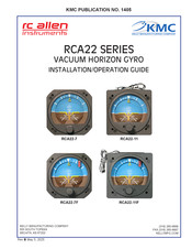 KMC Controls rc allen RCA22-7F Installation & Operation Manual