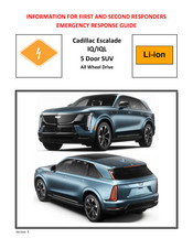 Cadillac Escalade IQL Emergency Response Manual