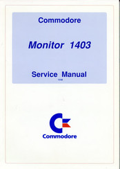 Commodore 1403 Service Manual