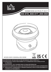 HOMCOM 800-017 Manual