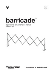 Armorgard Barricade Operational & Maintenance Manual