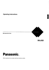 Panasonic NN-J458 Operating Instructions Manual