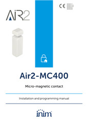 INIM Air2-MC400 Installation And Programming Manual