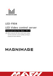 Magnimage LED-F904 Instructions For User