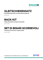 Online USV RACK-KIT Quick Start Manual