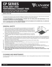 Canarm CP80 Operation Instructions And Parts Manual