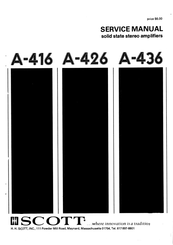 Scott A-436 Service Manual