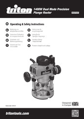 Triton mof001 Operating/Safety Instructions Manual