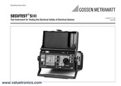 Gossen MetraWatt SECUTEST SIII Operating Instructions Manual