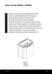 Sentiotec Qubic Combi BQ60S Instructions For Installation And Use Manual