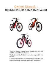 Optibike Elite Series Owner's Manual