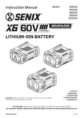 Senix B40X6 Instruction Manual