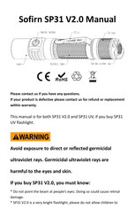 Sofirn SP31 UV Manual