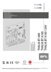 BFT THALIA BT A160 120V Installation Manual