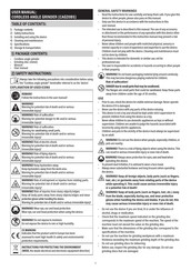 MASCOT CAG20BS User Manual