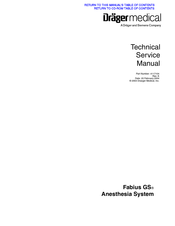 Dräger Medical Fabius GS Technical & Service Manual