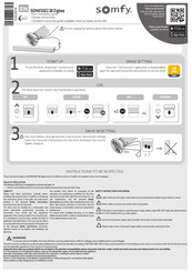 SOMFY SONESSE2 28 Zigbee LI-ION Short Installation Manual