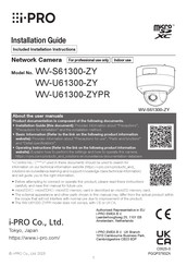 i-PRO WV-U61300-ZYPR Installation Manual