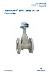 Emerson Rosemount 8600 Series Quick Start Manual