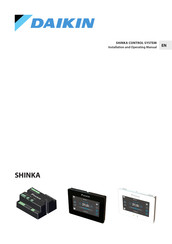 Daikin SHINKA Installation And Operating Manual