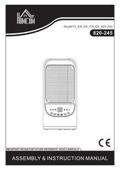 HOMCOM 820-245 Assembly & Instruction Manual