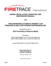 FIRETRACE 941009 Installation, Operation And Maintenance Manual
