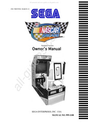 Sega Nascar Arcade Owner's Manual