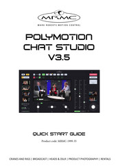 MRMC POLYMOTION CHAT STUDIO V3.5 Quick Start Manual