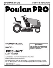 Poulan Pro PB23H46YT Owner's Manual