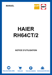 ROSIERES RH64CT/2 User Instructions