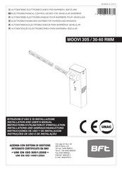 Bft MOOVI 30S/30-60 RMM Installation And User Manual