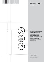 Kronoterm ADAPT MAX Instructions Manual
