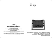 BENRUBI IZZY ceramic Panini Spicy Red IZ-2008 Instruction Manual