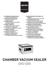 METRO PROFESSIONAL GVS1200 Instruction Manual
