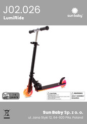 sun baby LumiRide J02.026 Manual